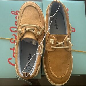 Cat & Jack Beige/Reece Boat Shoes Kids Size 1